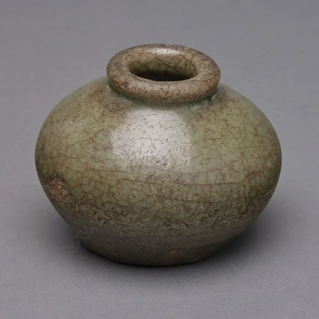 Stoneware jarlet - Sawankhalok – 15thC, Image 1++